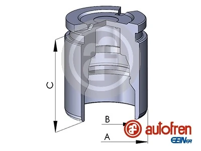 Piston, brake caliper